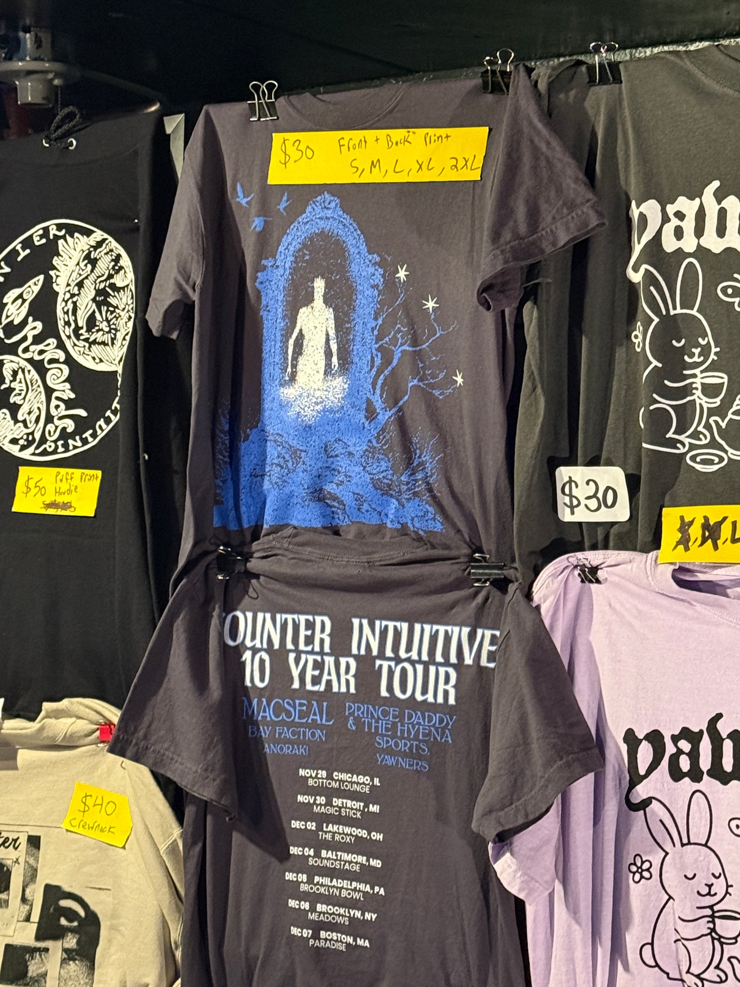 tour shirt preorder