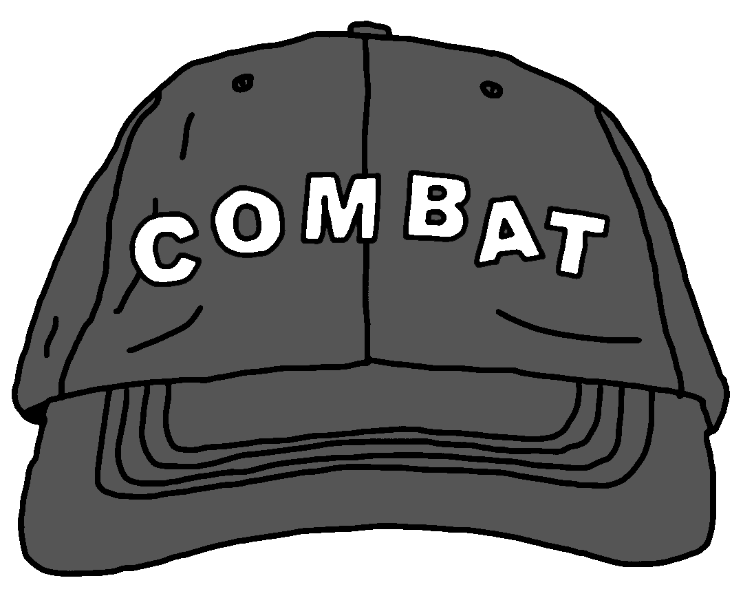 !!!!! COMBAT HAT + ENAMEL PIN !!!!!!!!!