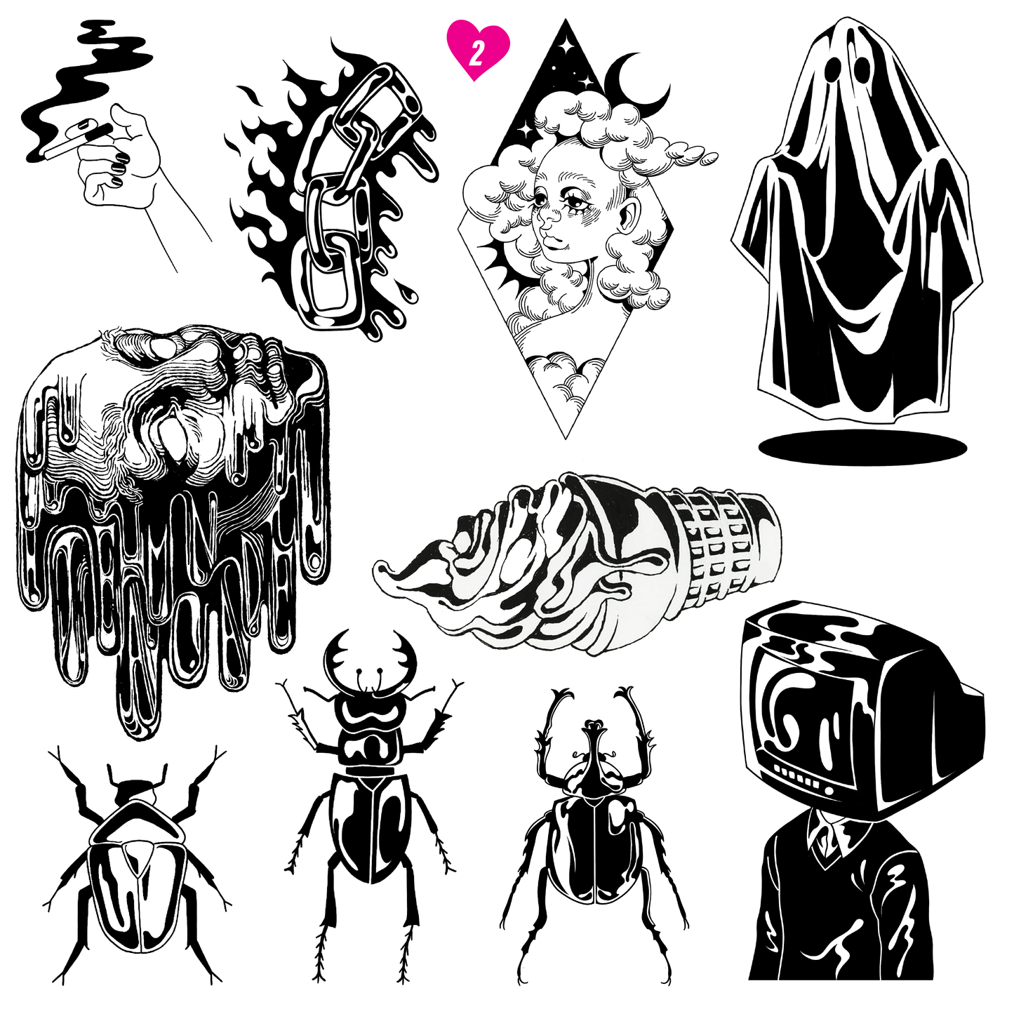 Osi Okoro - Kiss Cut Sticker Sheets